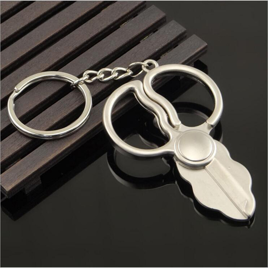 scissors keychain-Metal hardware keychain