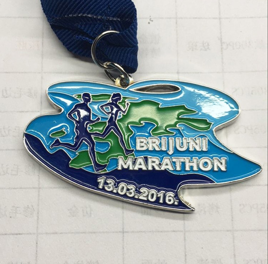 European running medal for brijuni marathon