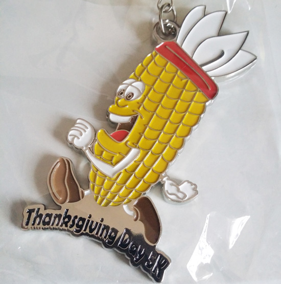 Corn medal for thanksgiving day 5k