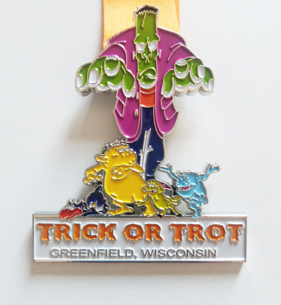 colored medal for trick or trot holiday