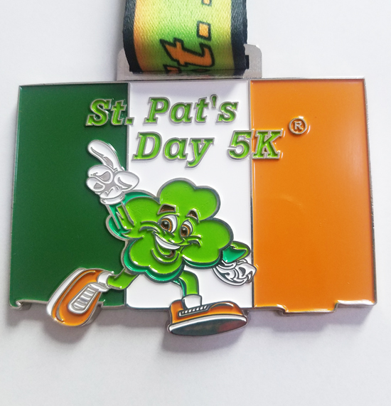 holiday medal for st pats day 5k