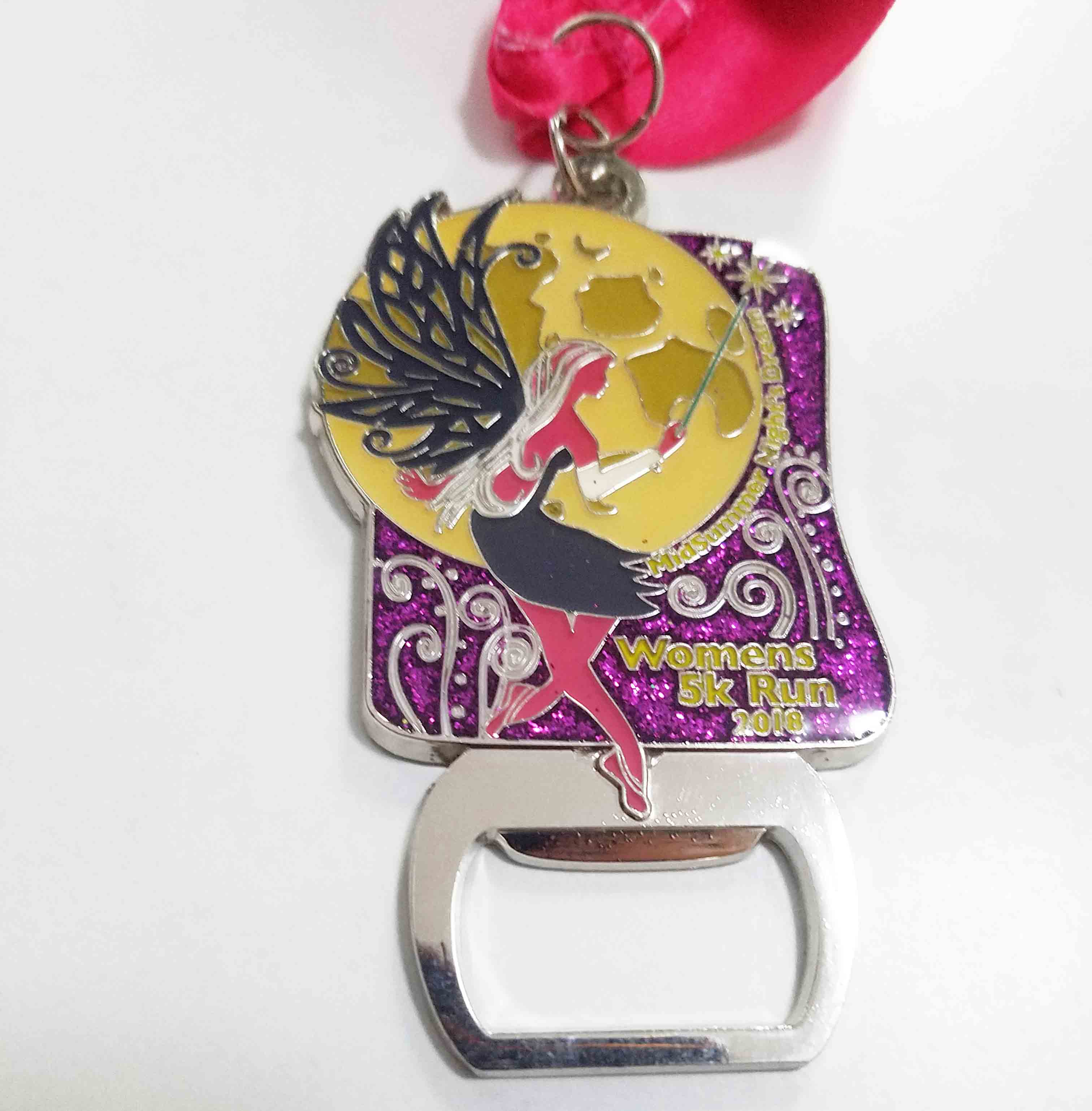 5k medal/glitters medal/medal opener