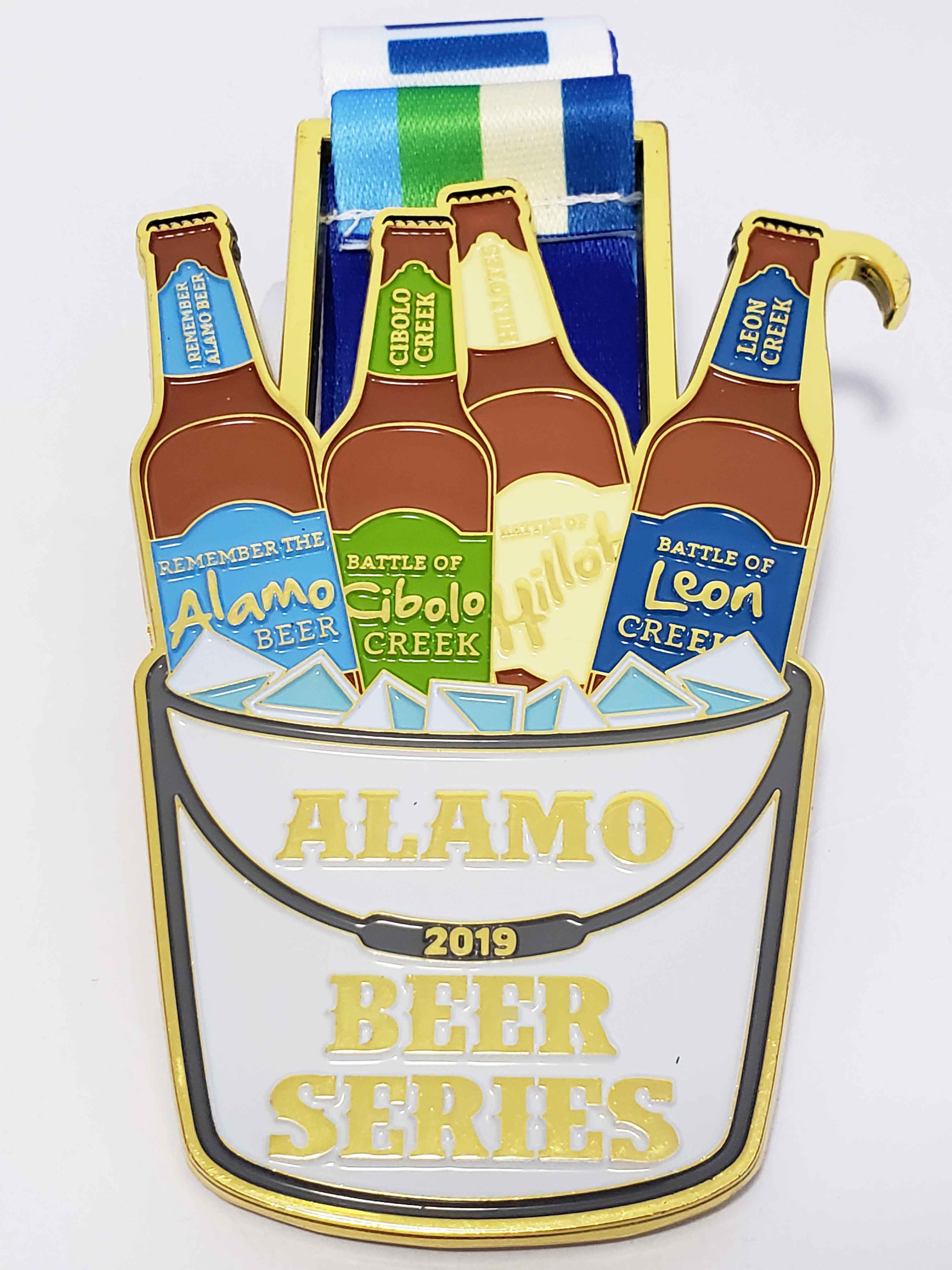 Medal opener with alamo beer series