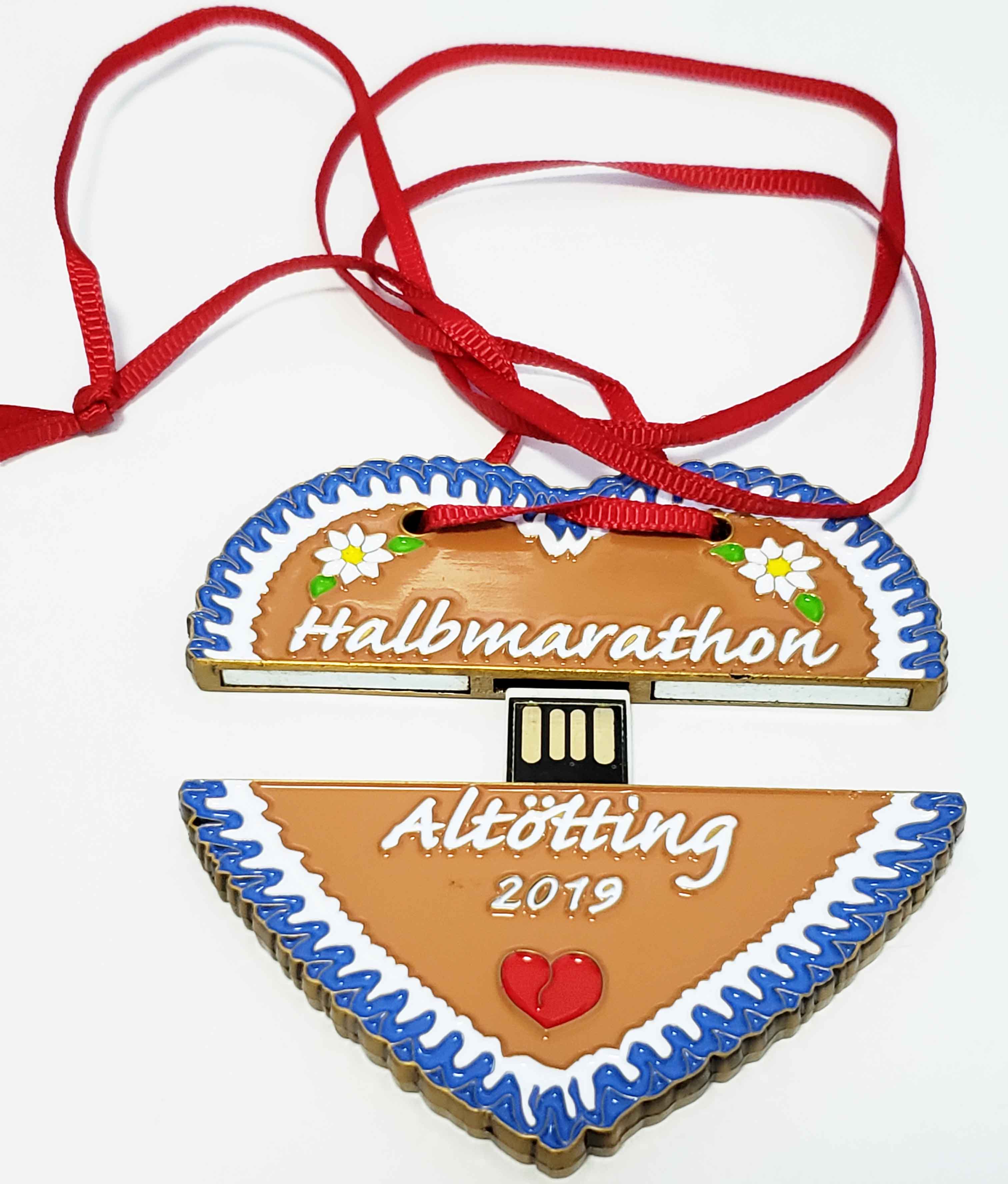 assembled USB-Stick medal