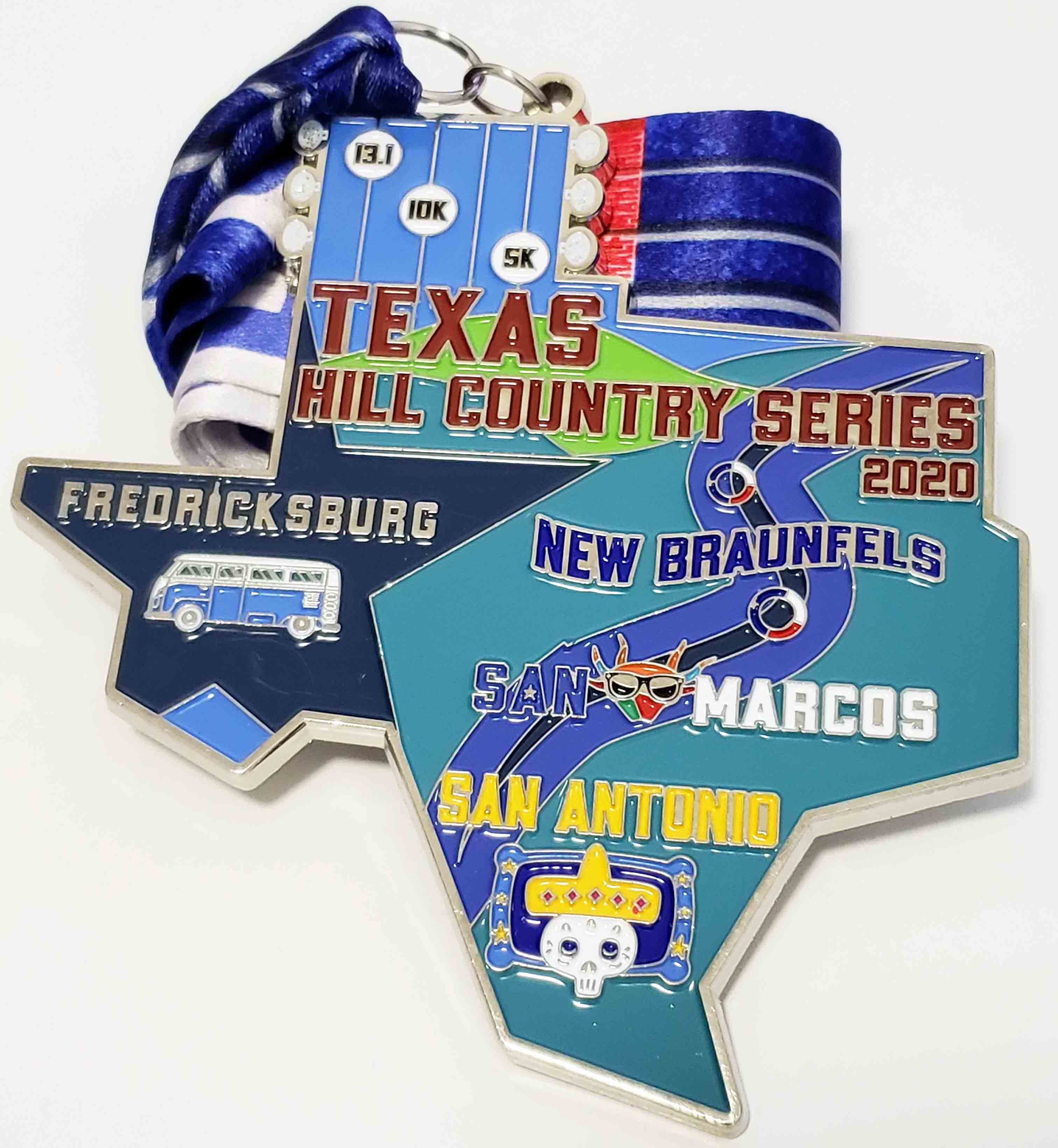 medals for 5K/10K/13.1mile series