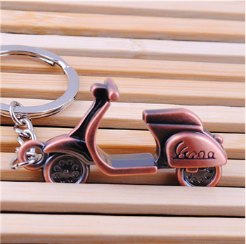 bike Copper  keychain rings