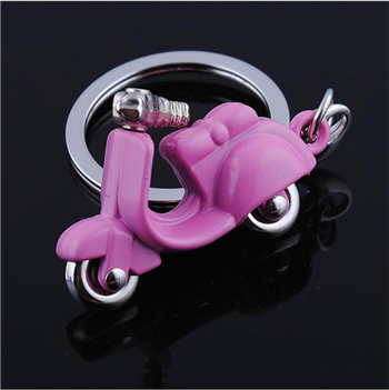 PVC Ladies motorcycle keychains rings