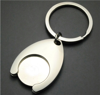 Custom silver car keychains with nickel plated