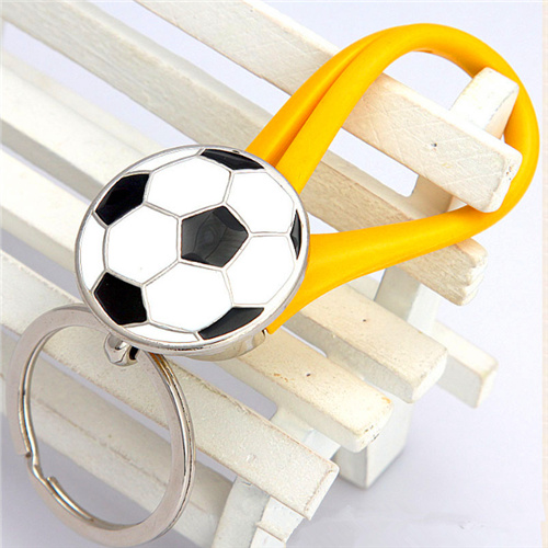 soccer ball keychains -rubber keyrings