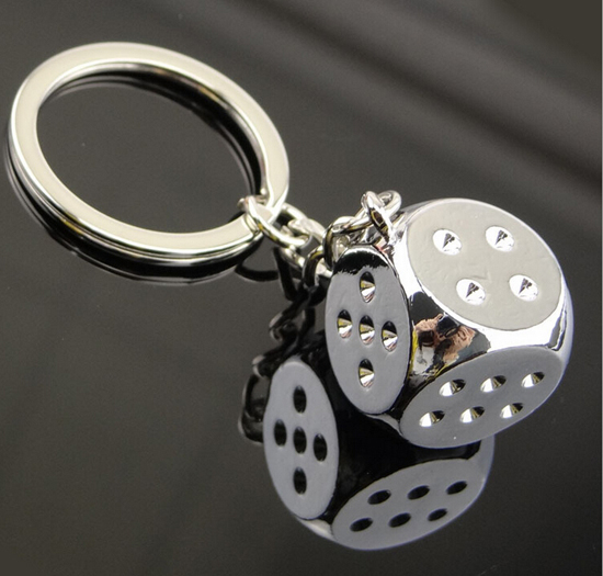 Dice keychain